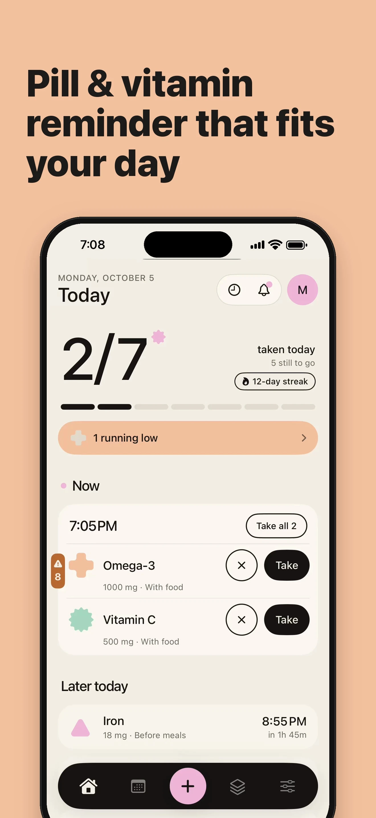 SupSup - Dashboard & Main Features on iPhone